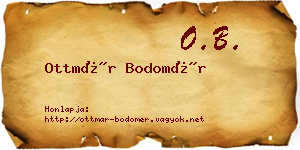 Ottmár Bodomér névjegykártya